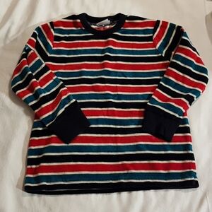 Polarn O Pyret striped velour top